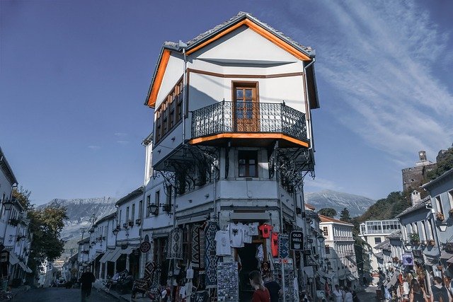 Gjirokaster casas otomanas patrimonio de la Unesco