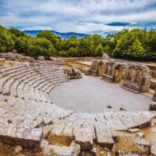 ruinas del anfiteatro del parque nacional de butrinto